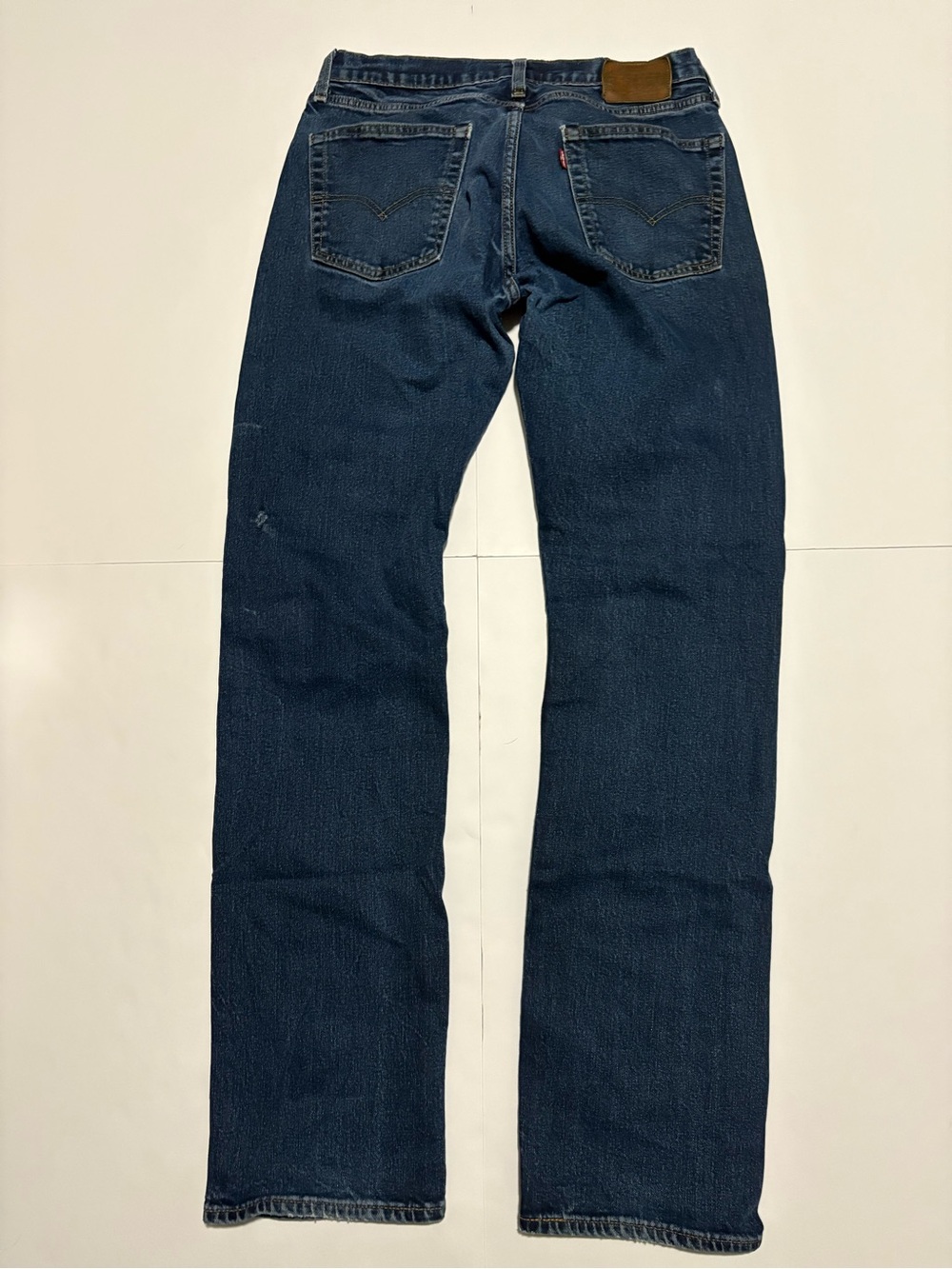 Levi’s Men’s Dark Wash Straight Leg Jeans Size 32x34 - Picture 3 of 8
